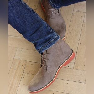 New Good Guys Ayita Beiige Boots Vegan Suede Size: 39